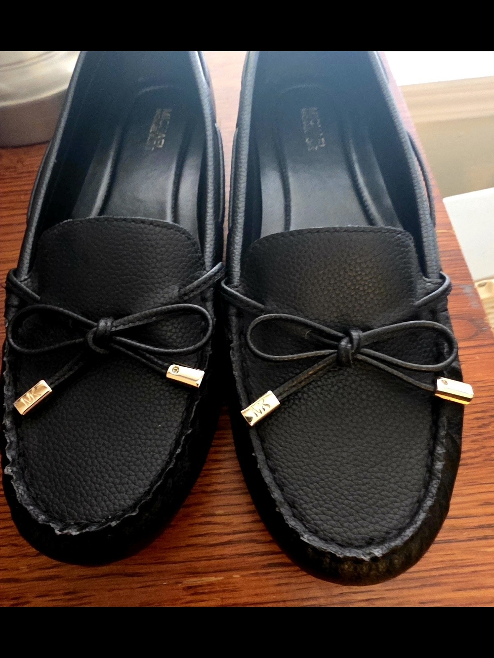 Women's MK Michael Kors Sz 9 Black Slip On Flats - Worn Once!